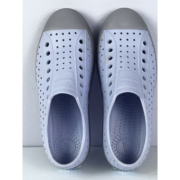Native Shoes Sneakers Jefferson US W9 M7 Powder Purple Perforated Comfort Water - Picture 7 of 9